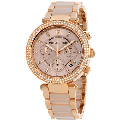 michael kors parker rose gold